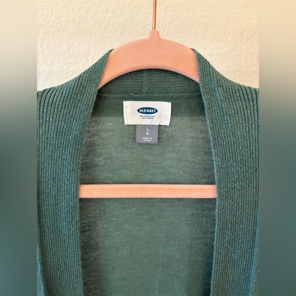 Women’s teal sweater cardigan - Picture 2 of 4